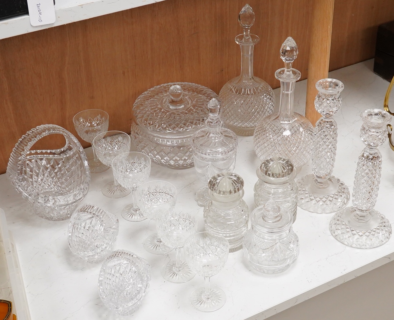 A collection of Victorian and later cut glass